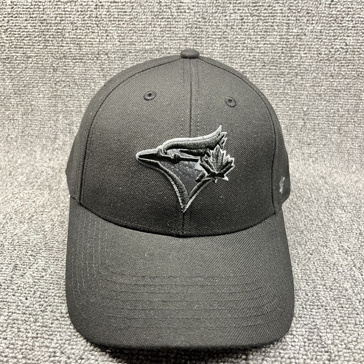 Toronto Blue Jays '47 Brand MVP Hat Black Silver Logo Adjustable MLB Cap