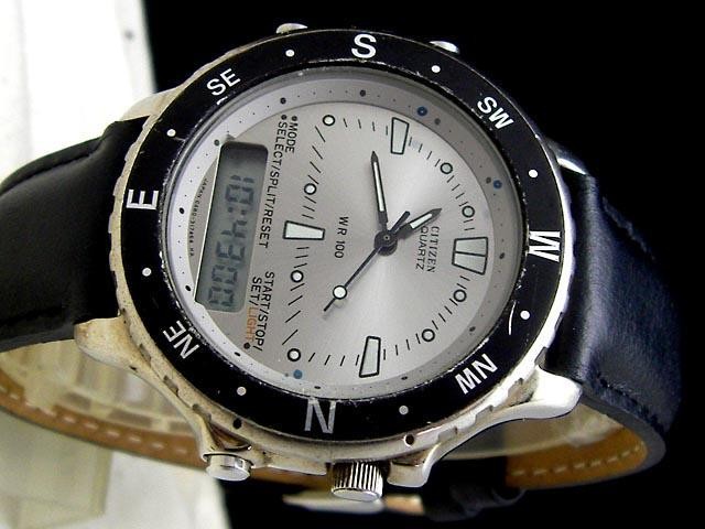 時計 Rare Citizen ana/digi watch C480 Vintage VINTAGE CITIZEN DIGI-ANA ALARM CHRONOGRAPH C480-318304 KA