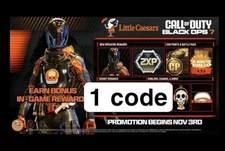 CALL OF DUTY BLACK OPS 7 BO7 LITTLE CAESARS PROMO CODE 1 Code