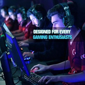 Ergonomic Wired Gaming Mouse with RGB Lighting & 3600 DPI - Ambidextrous Comfort