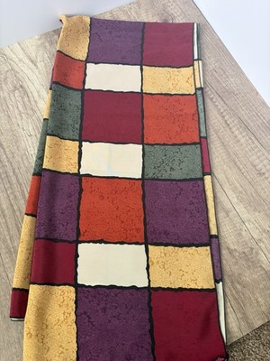 Made in Italy Multicolor Checkered Scarf 86x40 Lightweight Fashion Wrap