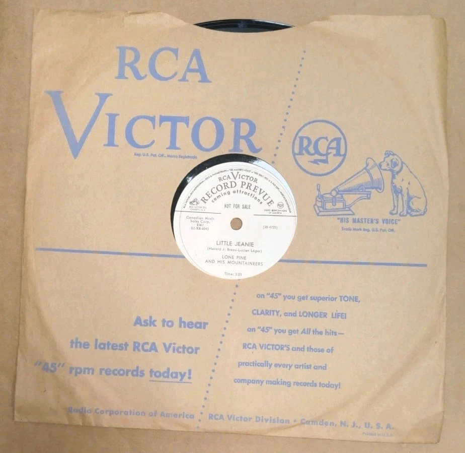 Lone Pine & his Mountaineers VINYL promo 78 on the trail of the lonesome pine - Image 2 of 4