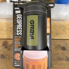 Black Camo Grayl Geopress 24 Oz Water Filter Bottle