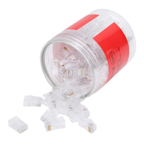 `100Pcs Rj45 Stecker Ende Cat6 Ungeschirmtes Netzwerkkabel Modularstecker Go - Photo 4/17