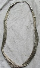 Collier Sterling Vintage Liquid Fließsilber ...