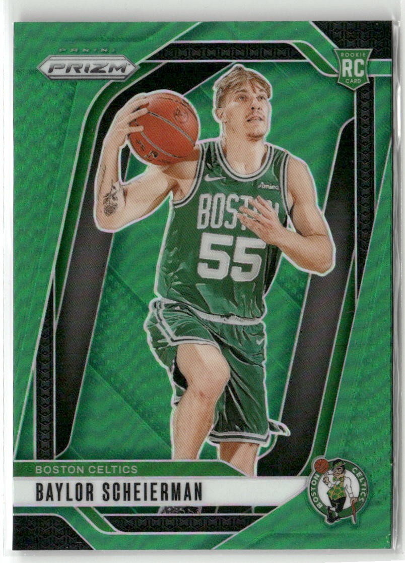 2024-25 Panini Prizm #236 Baylor Scheierman Prizms Green Color Match