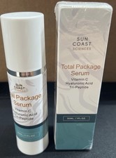 1 PACK Sun Coast Science Total Package Serum, Vitamin C, Hyaluronic Acid, 30ML