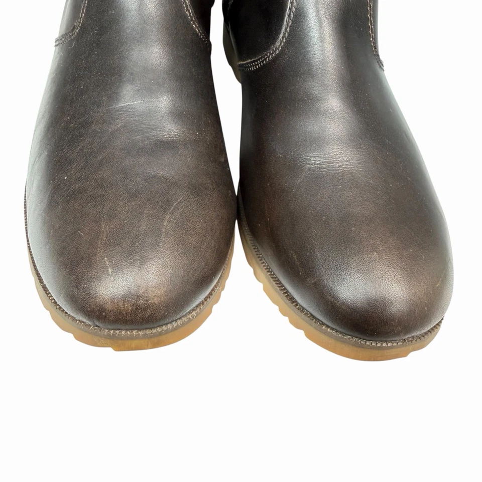 Teva Mujer Cuero Botines Marrón Talla 9.5 Impermeable Polar Suela Goma Foto 4 de 4