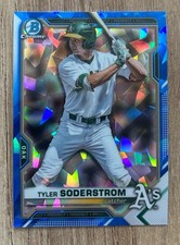 2021 Bowman Draft Sapphire Edition #BDC-15 Tyler Soderstrom Athletics