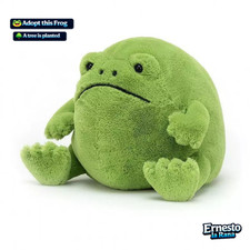 Cute Green Frog Plush Toy – Ernesto’s Plant Guardian – Soft Frog Plush + Tree Pl