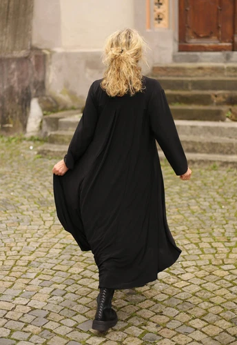 MAGNA - Lagenlook TUNIKA KLEID Gr 44 bis 58 - schwarz - Bild 8 von 11