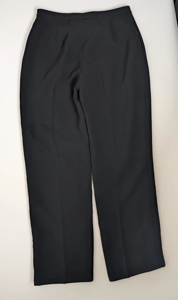tahari arthur S. levine Black Dress Slacks Pants Womens Size 8P 8 Petite - Image 3 of 4