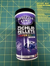 OMEGA ONE SMALL CICHLID SINKING PELLETS SUPER COLOR with WHOLE SEA FOOD 8 OZ