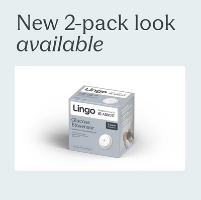 (2 Sensors) Lingo Abbott -Continuous Health Monitor (CGM) & App.