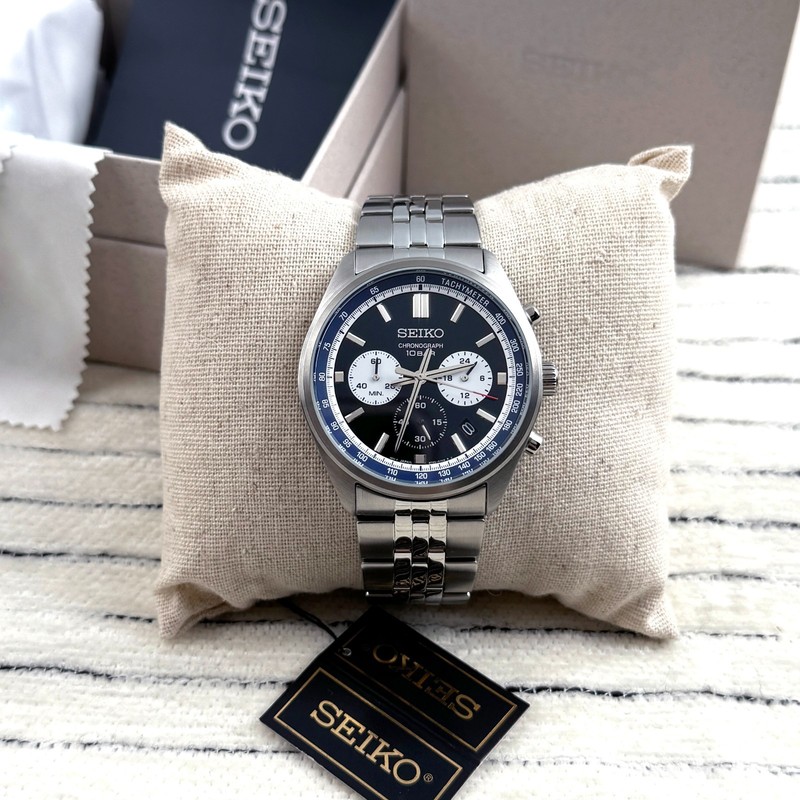 SEIKO Discover More Caliber 8T63 Quartz Watch Blue Dial SSB427 Men's Watch