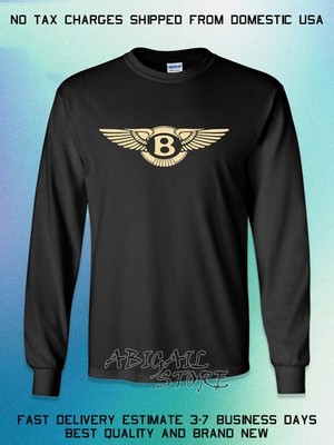 New Bentley Motorsport Logo Men's Long Slevee T-Shirt American T-Shirt