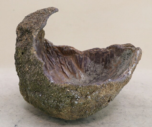 Vintage Kurama-Stone Bonsai Pot 24 cm Wide 9.4 Inch