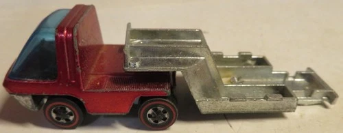 Vintage 1969 Hot Wheels Redline Heavyweights RED Truck Rig Cab & Trailer Part