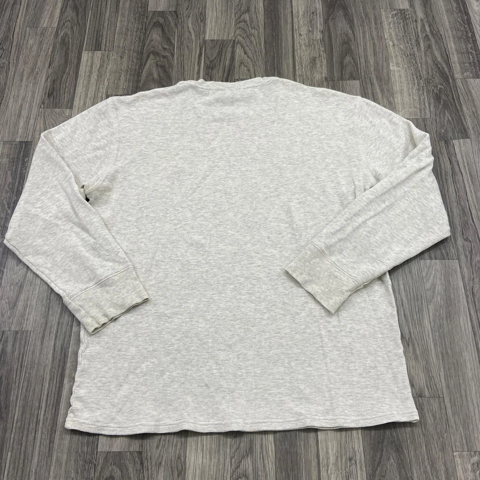Pullover de cuello redondo blanco roto ropa térmica para dormir camisa para hombre talla XL de Ralph Lauren Foto 3 de 4