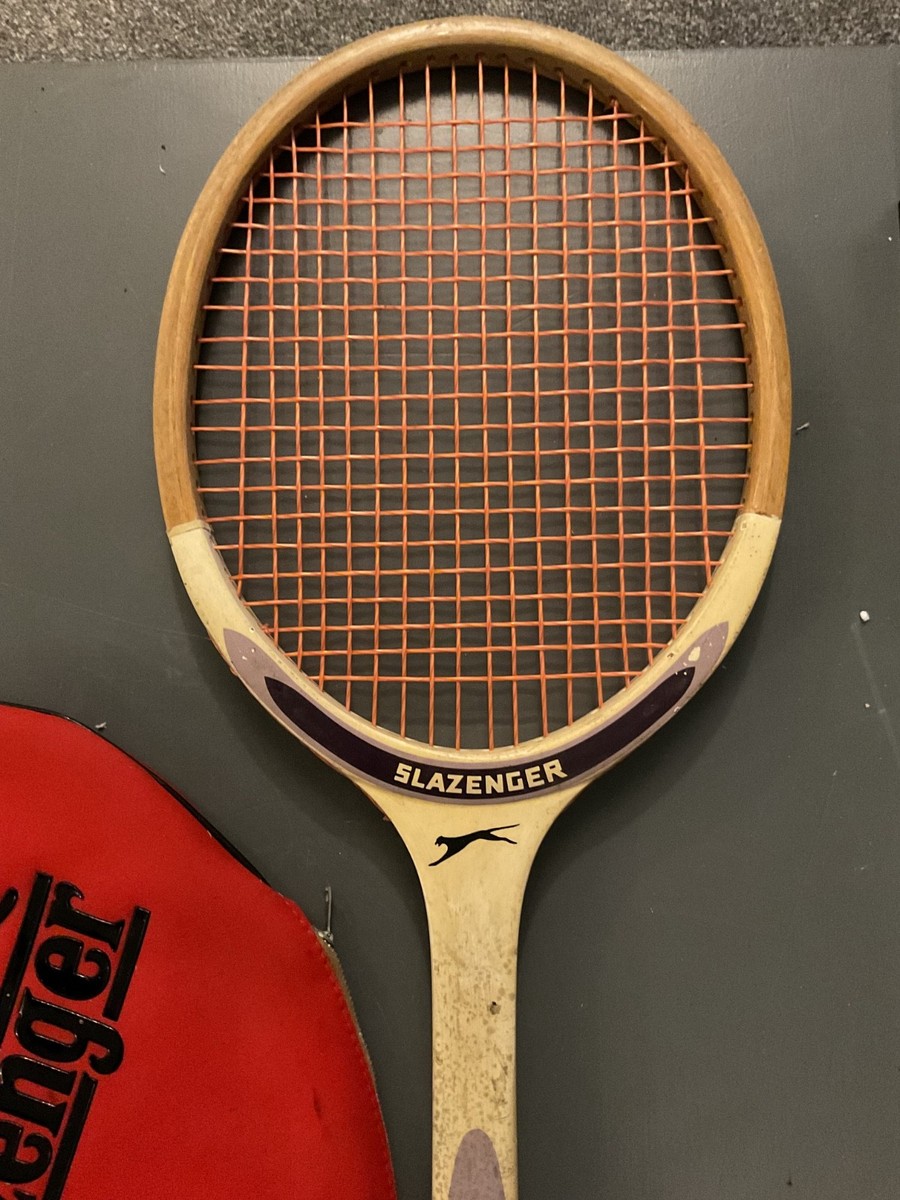 Vintage SLAZENGER Challenge No. 1 Wooden Tennis Racket | eBay