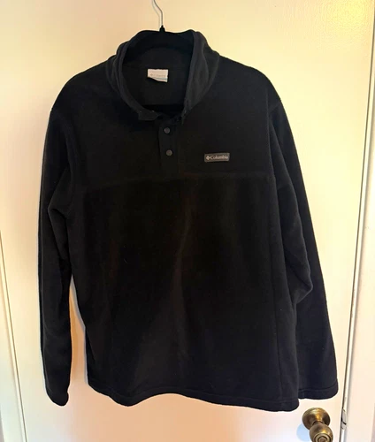 Columbia Steens Mountain Men’s Black 300 Fleece Snap Pullover Jacket L video thumbnail