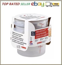 Cambro Round Translucent Container with Lid 6 qt., 2 pk. - Free Fast Shipping.