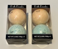 New-Bath Bombs/Fizzer-2ct per pack/ 2 packcombo-Orange Lime scent-free shipping