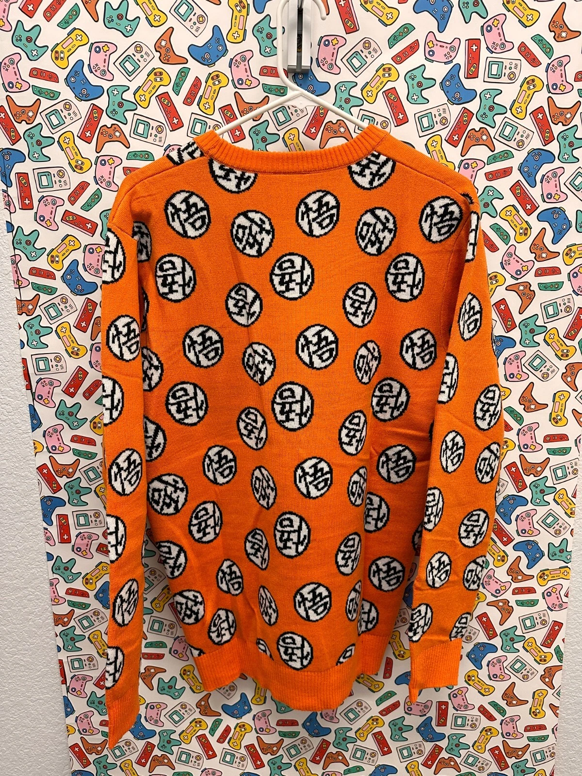 Dragon Ball Z Orange Sweatshirt Ugly Sweater Christmas Pullover - Mens Medium M