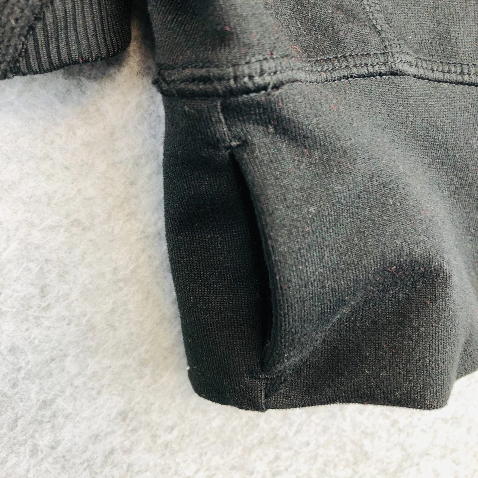 Chaqueta Zella Cremallera Completa Negra Para Mujer XL Medios Mixtos Agujeros para Pulgar Entrenamiento Athleisure Foto 2 de 4