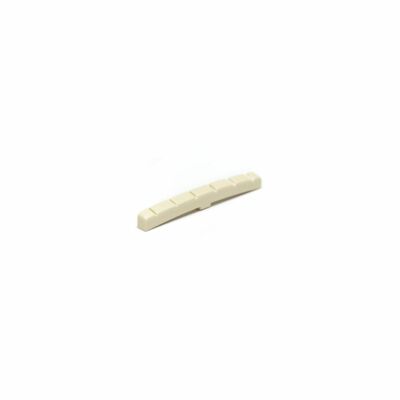 GRAPHTECH Aged Fender Style Electric Guitar Nut, Flat & Curved Bottom, Slotted