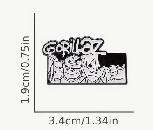 Pin | Gorillaz | Music | Anstecknadel - Bild 2 von 2