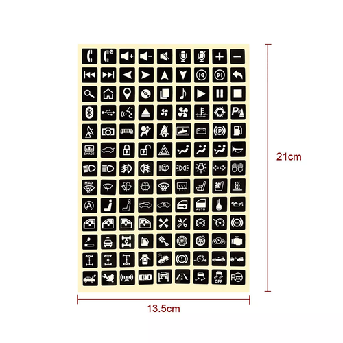 Universal Luminous Car Interior Panel Button Switch Decal Sticker Accessories - Picture 2 of 14