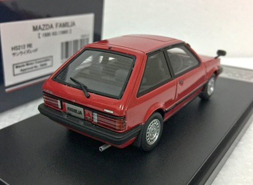 po 1:43 HI STORY HS212RE Mazda Familia 323 1500 XG 1980 JDM scale model car - Picture 4 of 5