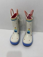 Toddler Girls Cat Jack Selene Unicorn Waterproof Rain Boot Size 8 NWT