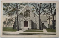 Vintage Postcard Episcopal Church Neenah Wisconsin AA30