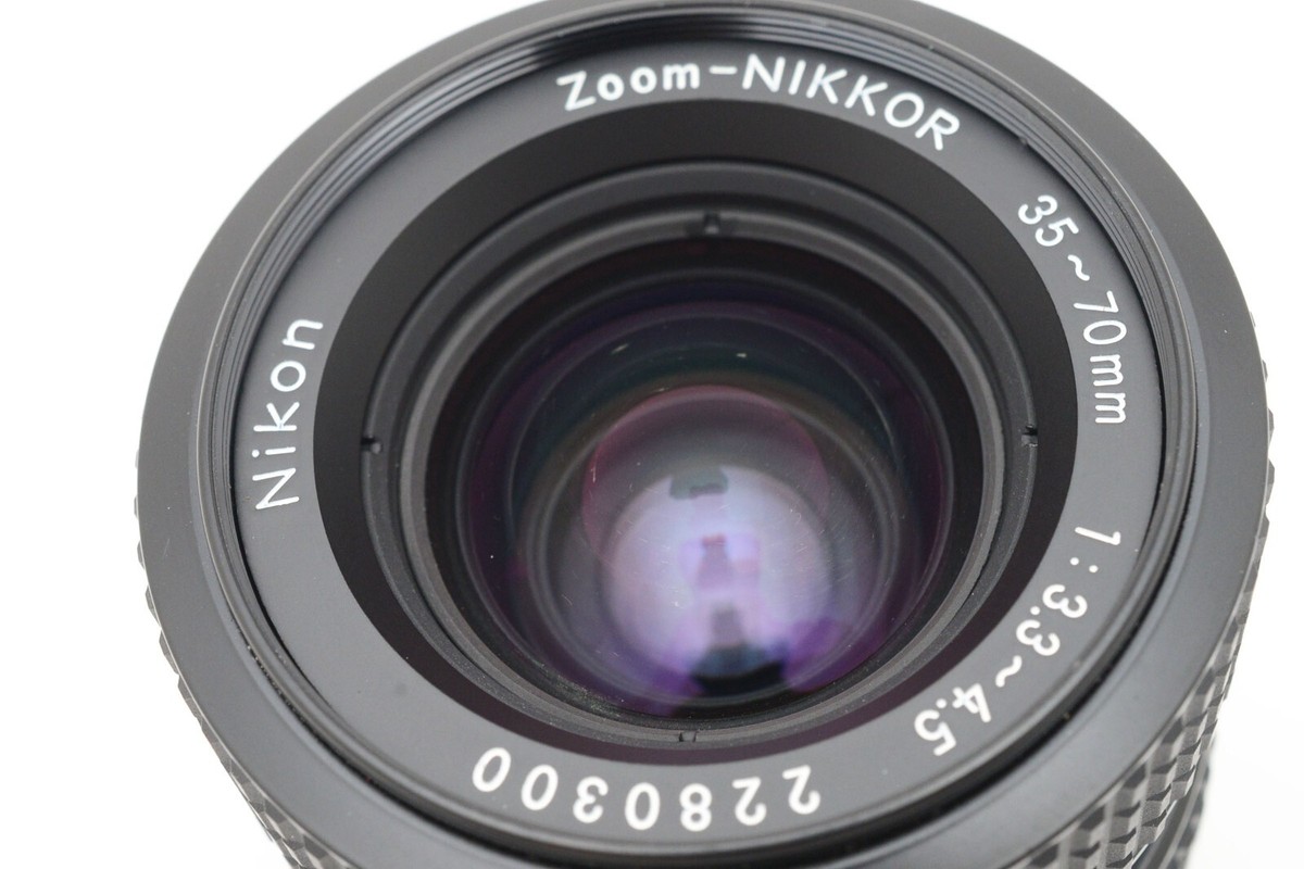 ニコン Ai-s Zoom Nikkor 35-70mm #2373455 Nikon Ai-s Zoom Nikkor 35-70mm f/3.3-4.5 MF Lens From JAPAN