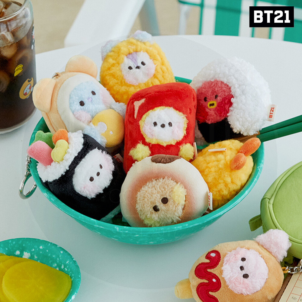 BTS BT21 Official Authentic Goods minini PLUSH KEYRING BUNSIK + Tracking Number
