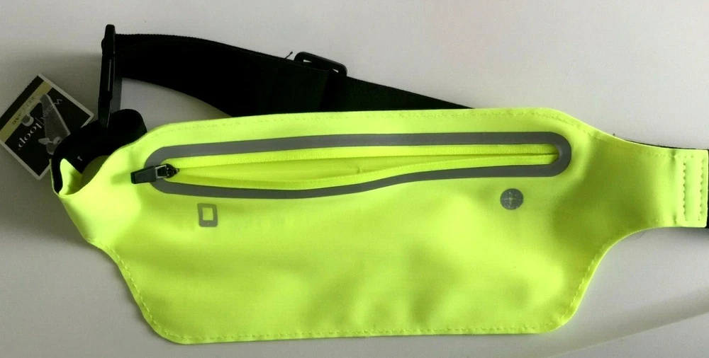 Belt Bag Neon Colors Holds Phone Cards Keys Money Zip Close Adjustable Belt NWT