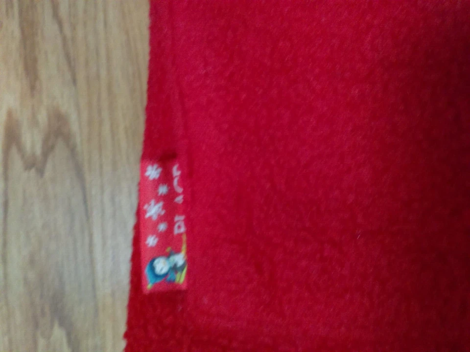 The Children's Place Niña Bata Roja Muñeco de Nieve Polar Capucha con Cinturón Talla M 7/8 Foto 4 de 4