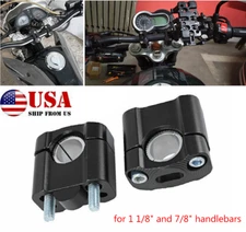 22mm/28mm Handlebar Bar Mount Clamps Risers Adapter For Dirt Pit Bike ATV Quad