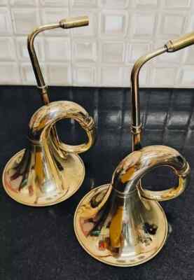 Set of 2, Antique Ear Trumpet Horn made up of brass.