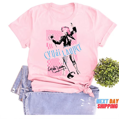 Live Concert Tour Cyndi Lauper T Shirt Light Pink Unisex S-5XL EE1195