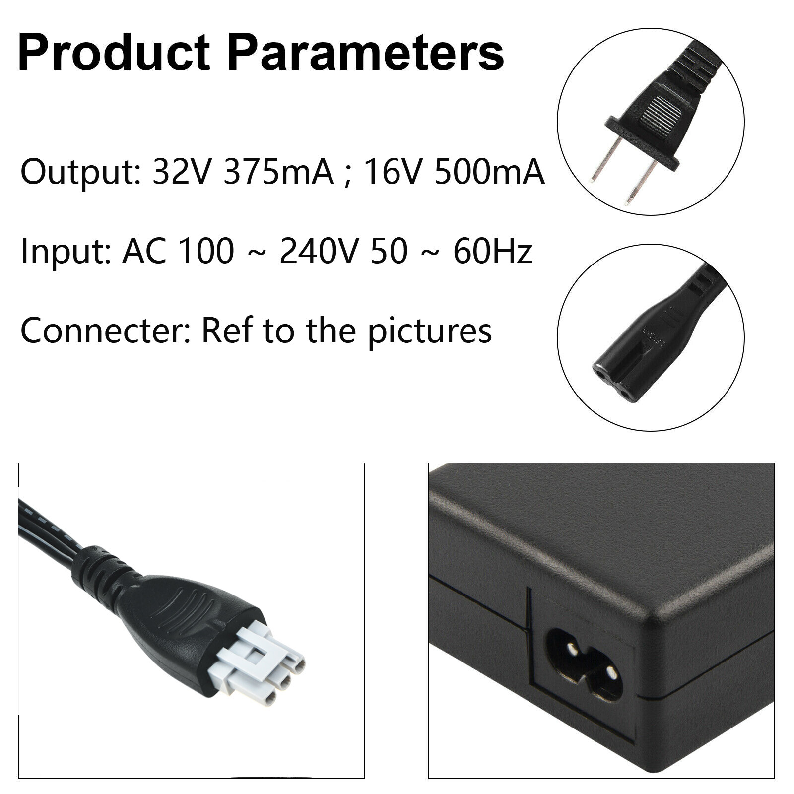 AC Adapter Charger For HP 375MA Photosmart C4280 C4580 C4260 0957-2231 Power PSU