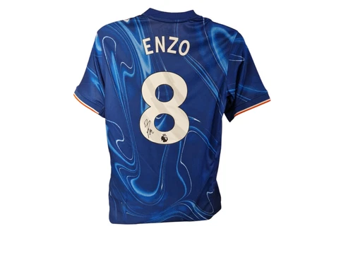 Enzo Fernandez Signed Chelsea Official 24/25 Football Shirt COA