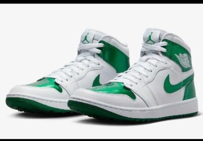 Nike Air Jordan Retro 1 High Golf Shoe Pine Green DQ0660-130 Nike Air Jordan Retro 1 High Golf Shoe Pine Green DQ0660-130