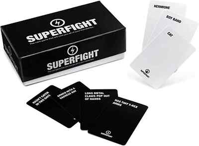SuperFight The Card Game of Absurd Arguments 500 Card Complete New Free Ship USA