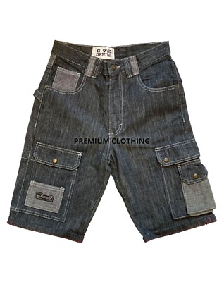 DENIM Boys 3/4 Three quarter Knee Length Shorts Pants Cargo