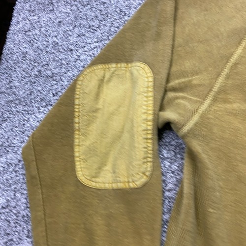 Cabela's sweater mens 3XL 1/2 zip elbow patch Safari rustic outdoor hiking - Picture 6 of 10