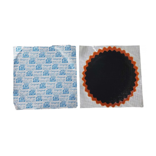 REMA No. 6 Tube Patch, 4-in Round Vulcanizing Patches, Red Feather Edge, Qty 10 - Picture 5 of 7