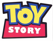 10"X7" die cut layered TOY STORY SIGN logo Disney Pixar birthday banner party